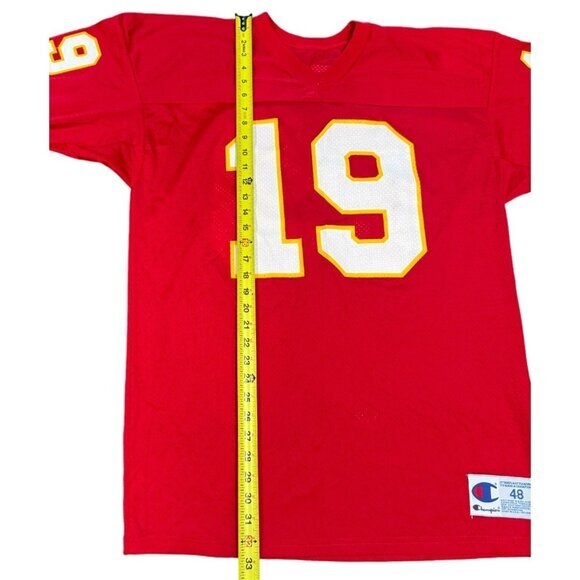VINTAGE CHAMPION NFL KANSAS CITY CHIEFS FOOTBALL‎ JERSEY LLOYD #19 / SZ 48 |E1 - Picture 4 of 6
